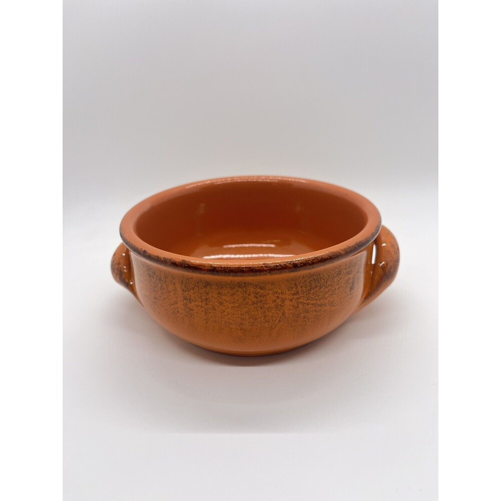 De Silva Dish / Casserole Terracotta Orange Oven Bowl 5.5" w/ Handles